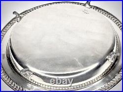 Vintage Poole Silver Co. EPC 2119 Footed Platter Silver Plate 12