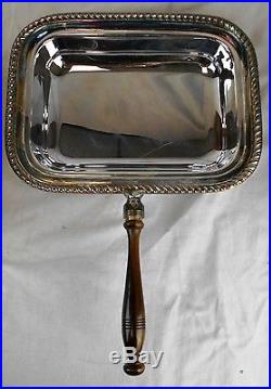 Vintage Poole Silverplate Chafing Dish Set withMatching Platter (Tray) Never Used