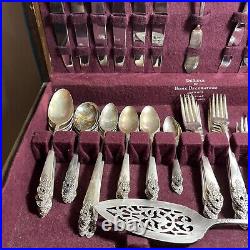 Vintage Prestige De Luxe Home Decorators Silver Plate Flatware Set In Case