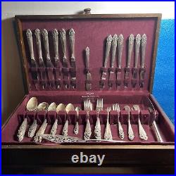 Vintage Prestige De Luxe Home Decorators Silver Plate Flatware Set In Case