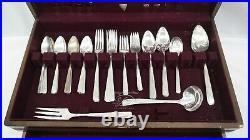 Vintage Prestige Plate Silverware Lot With Storage Chest Mixed Lot of 56 Pieces