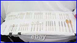 Vintage Prestige Plate Silverware Lot With Storage Chest Mixed Lot of 56 Pieces