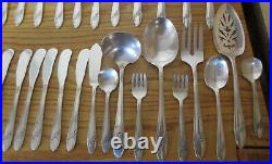 Vintage Queen Bess Pattern Tudor Plate Oneida Community Flatware Set 98 Pieces