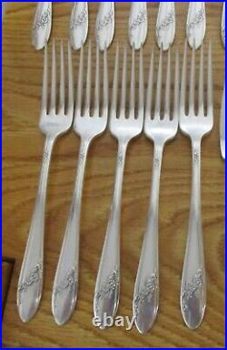 Vintage Queen Bess Pattern Tudor Plate Oneida Community Flatware Set 98 Pieces