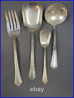 Vintage RACEBROOK Silver Plate Set of 65 pieces 3164