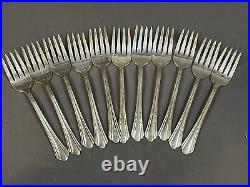 Vintage RACEBROOK Silver Plate Set of 65 pieces 3164