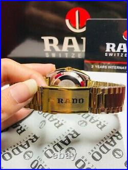 Vintage Rado Diastar 36MM Automatic Gold Plated Mens Wrist Watch With Gift Box
