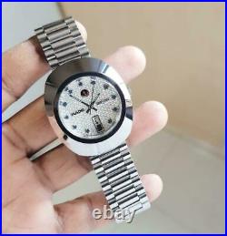 Vintage Rado Diastar 36MM Automatic White Gold Plated Men's Wrist Watch Gift Him