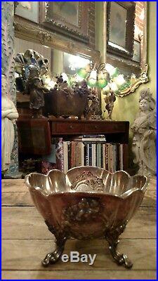 Vintage Reed & Barton #1795 Wintrop Pumpkin Silver Plated Coffee/tea Set