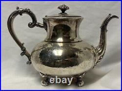 Vintage Reed & Barton Aesthetic Silver Plate Coffee Pot Teapot 3765