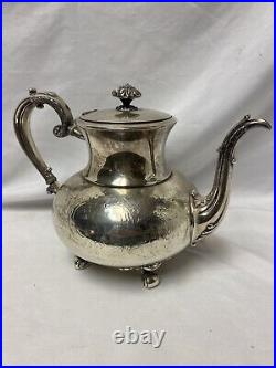 Vintage Reed & Barton Aesthetic Silver Plate Coffee Pot Teapot 3765