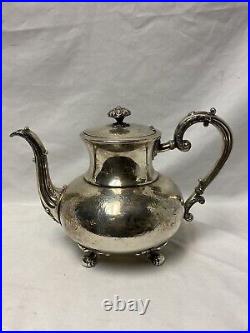 Vintage Reed & Barton Aesthetic Silver Plate Coffee Pot Teapot 3765