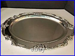Vintage Reed & Barton King Francis 1676 Pattern 19 Silver Plate. Oval Platter