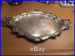 Vintage Reed & Barton Large Waiter Tray 06700 Victorian 24.5 Silver Plate