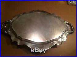 Vintage Reed & Barton Large Waiter Tray 06700 Victorian 24.5 Silver Plate