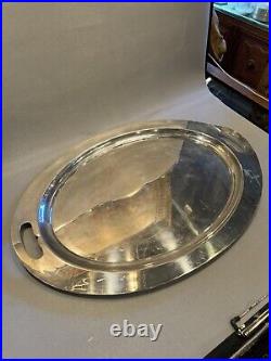 Vintage Reed & Barton Oval Silver Plate Serving Tray