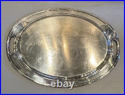 Vintage Reed & Barton Oval Silver Plate Serving Tray