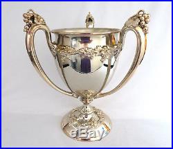 Vintage Reed & Barton Silver Plated 3 Handle Loving Cup Trophy No Engraving