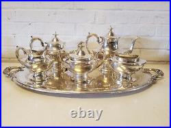 Vintage Reed & Barton Silver Plated Tea Set EPNS with Stamped P Initial