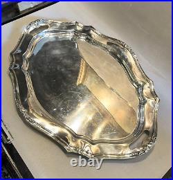 Vintage Reed & Barton de Champlain Silver Plate Serving Tray