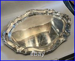 Vintage Reed & Barton de Champlain Silver Plate Serving Tray