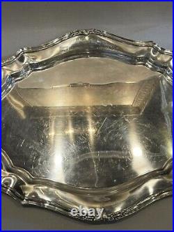 Vintage Reed & Barton de Champlain Silver Plate Serving Tray