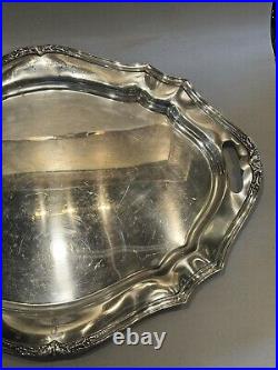 Vintage Reed & Barton de Champlain Silver Plate Serving Tray