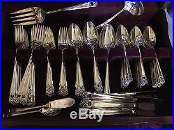 Vintage Rogers Bros 1847 Eternally Yours Silverplate 127 Pcs Flatware & Chest