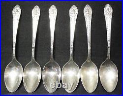 Vintage Rogers Bros 1847 MARQUISE Silver Plate Silverware 32 pcs. Wooden Storage