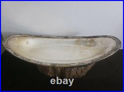 Vintage Rogers & Bros 2319 Silver Plate Boat Tray 468 Grams 13.5 x 7 x 2
