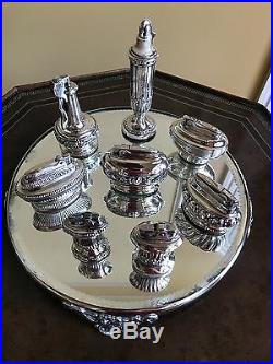 Vintage Ronson Table Lighters Silver Plated
