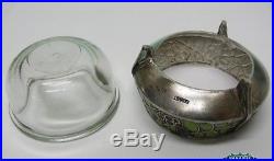 Vintage Russian Silver Plated And Enamel Open Salt Cellar Mstera Jewellers 1963