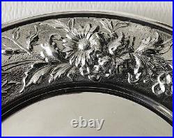 Vintage S Kirk &Sons Sterling Silver Floral REPOUSSE Bread And Butter 127F Plate
