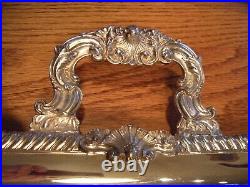 Vintage SHERIDAN SILVER CO. 21 Inch Shell & Gadroon Footed & Handled Waiter Tray