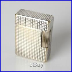 Vintage ST Dupont Lighter, Silver plate and diamond head textured sides. C1970