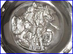 Vintage Salvador Dali Unicorn Dyonisiaque Sterling Silver Plate Lincoln Mint