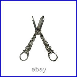 Vintage Scissors Marked Mappin & Webb Silver Plate Grapes Shears England 1930s