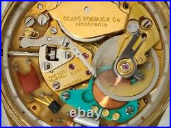 Vintage Sears Swiss Made Gold Plated Tradition Electronic Men's Watch