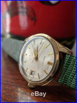 Vintage Seiko 6602 8050 17J 1966 Gold Plated Sunburst Dial Wind Watch Working