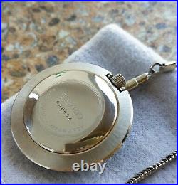Vintage Seiko Skyliner Pocket Watch 6102 0010 August 1970 Palladium Plated