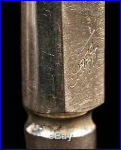 Vintage Selmer C Jazz Metal Silver Plate Tenor Saxophone Mouthpiece with Cap & Lig