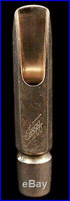 Vintage Selmer C Jazz Metal Silver Plate Tenor Saxophone Mouthpiece with Cap & Lig