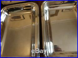 Vintage Set Of 4 Matching Silver Plated Entree Dishes Maker R. Richardson