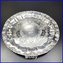 Vintage Sheffield Silver Plate Drinks Tray Hallmarked 10 inches