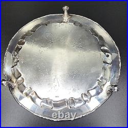 Vintage Sheffield Silver Plate Drinks Tray Hallmarked 10 inches