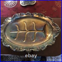 Vintage Sheffield Silver Plate Serving Tray