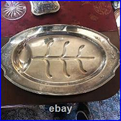 Vintage Sheffield Silver Plate Tray