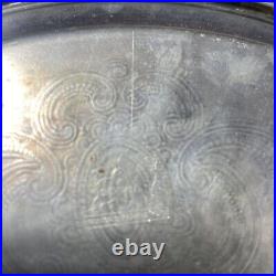 Vintage Sheridan Silver Plate Ornate Round Trophies Nascar short track