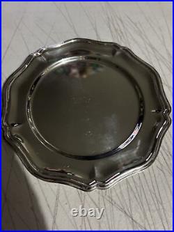 Vintage Sheridan Silver plate Serving Plate Tray Platter 7 etched 1st Crew