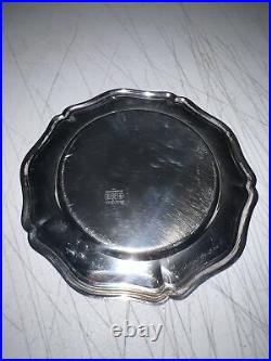 Vintage Sheridan Silver plate Serving Plate Tray Platter 7 etched 1st Crew